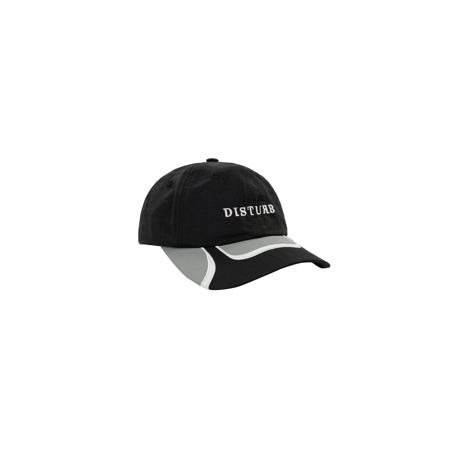 BONE DISTURB DAD HAT LAYERED IN BLACK