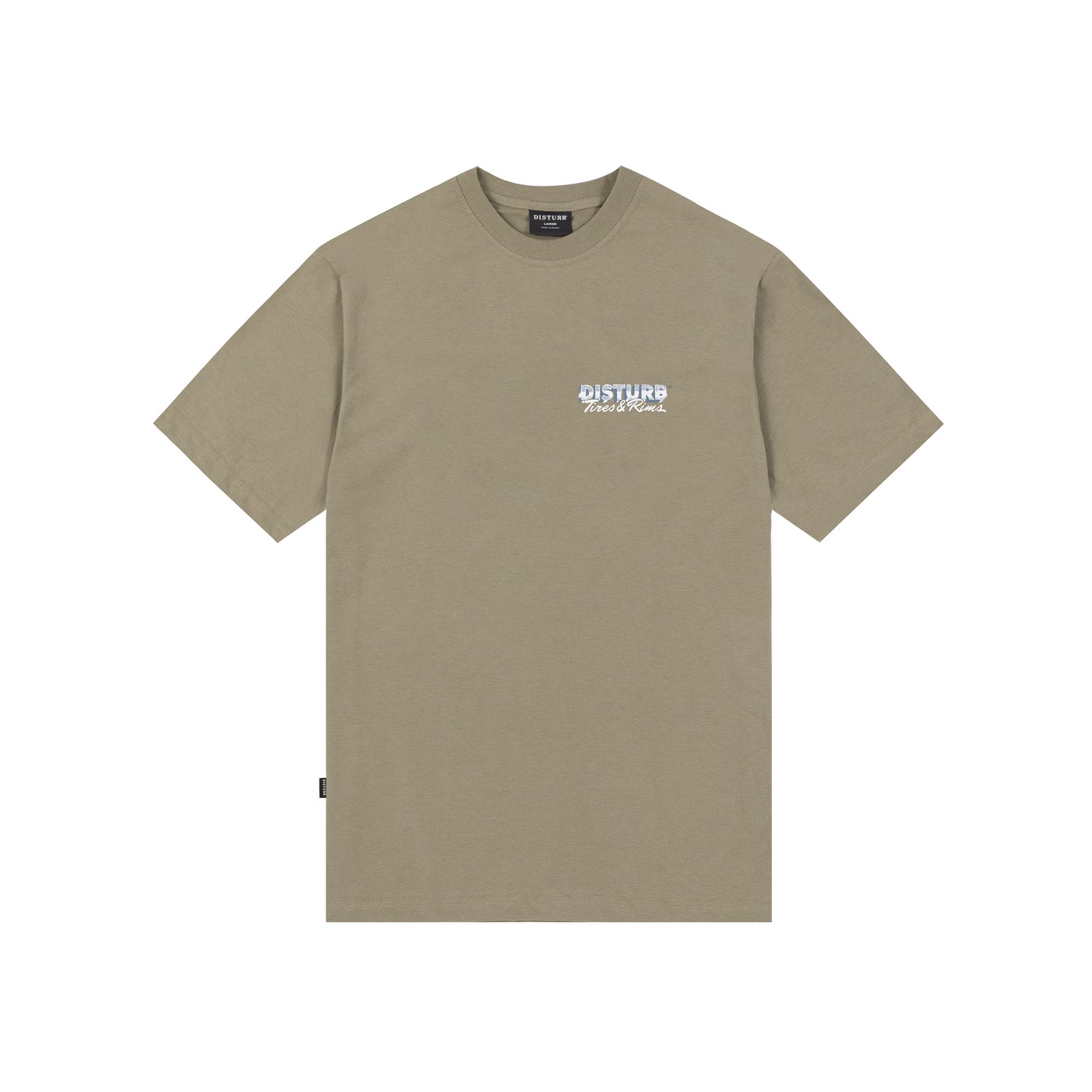 CAMISETA DISTURB TIRES & RIMS IN BEIGE