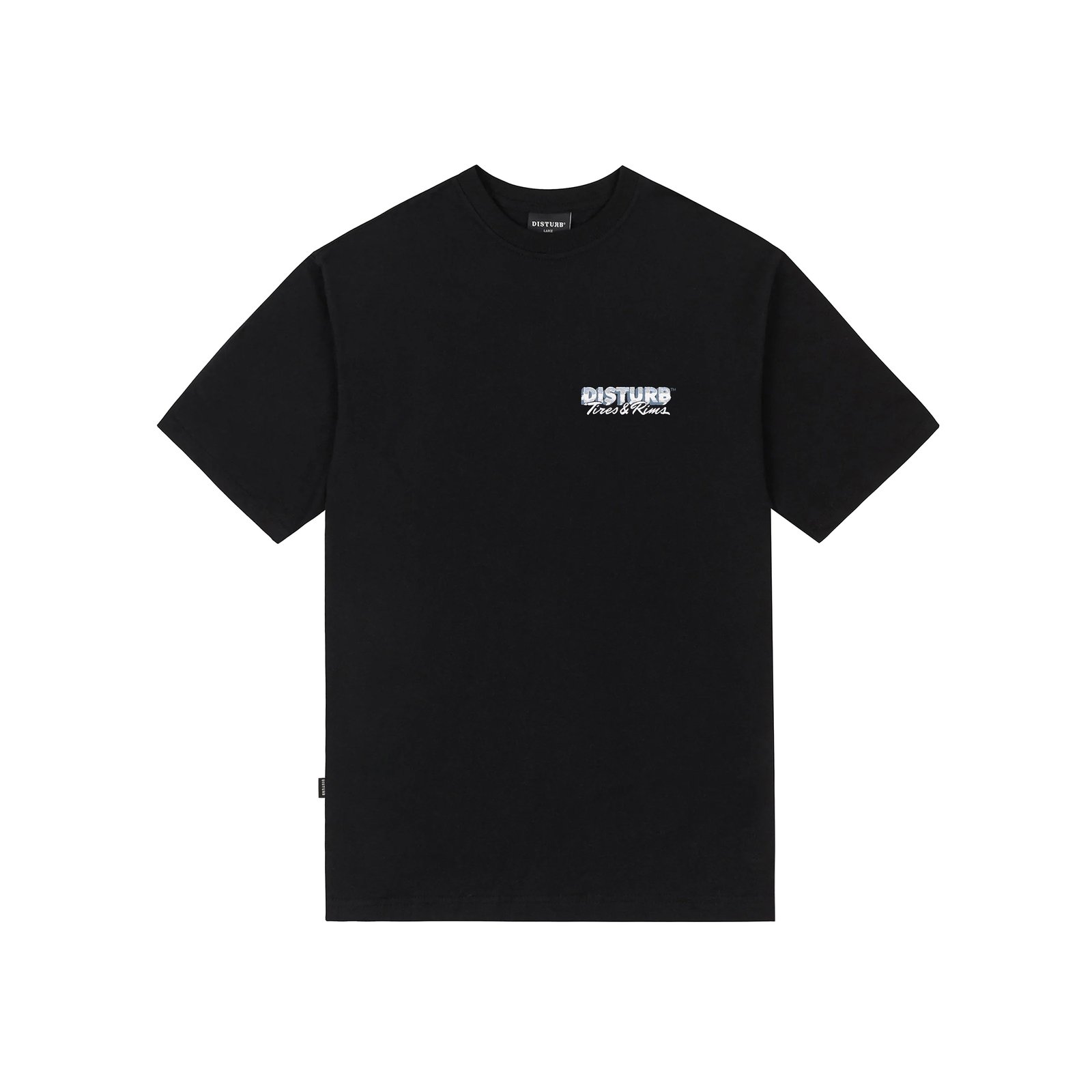 CAMISETA DISTURB TIRES & RIMS IN BLACK
