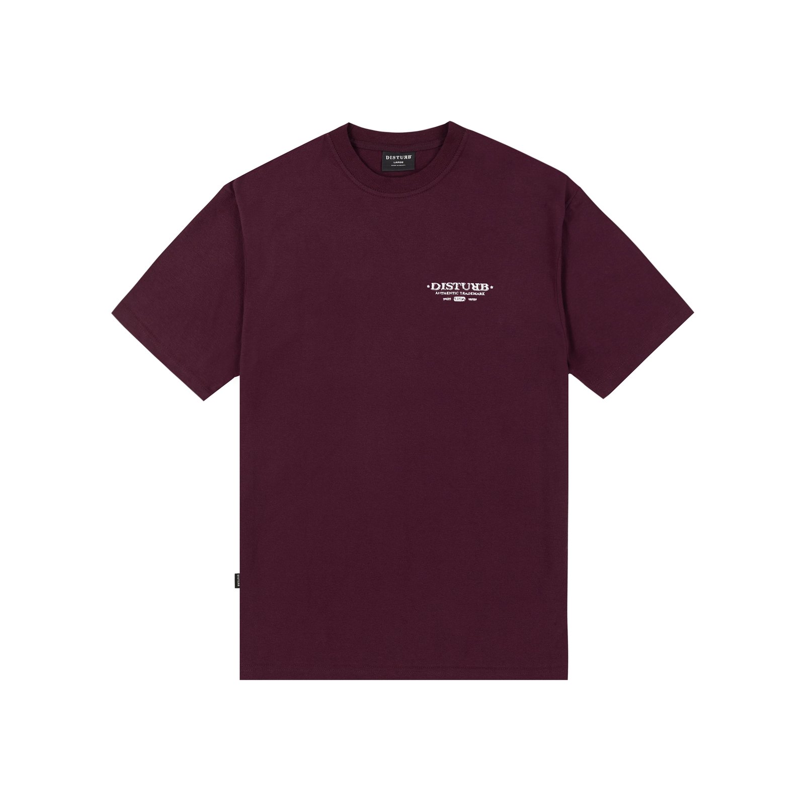 CAMISETA DISTURB HARDWARE UNIT IN BURGUNDY