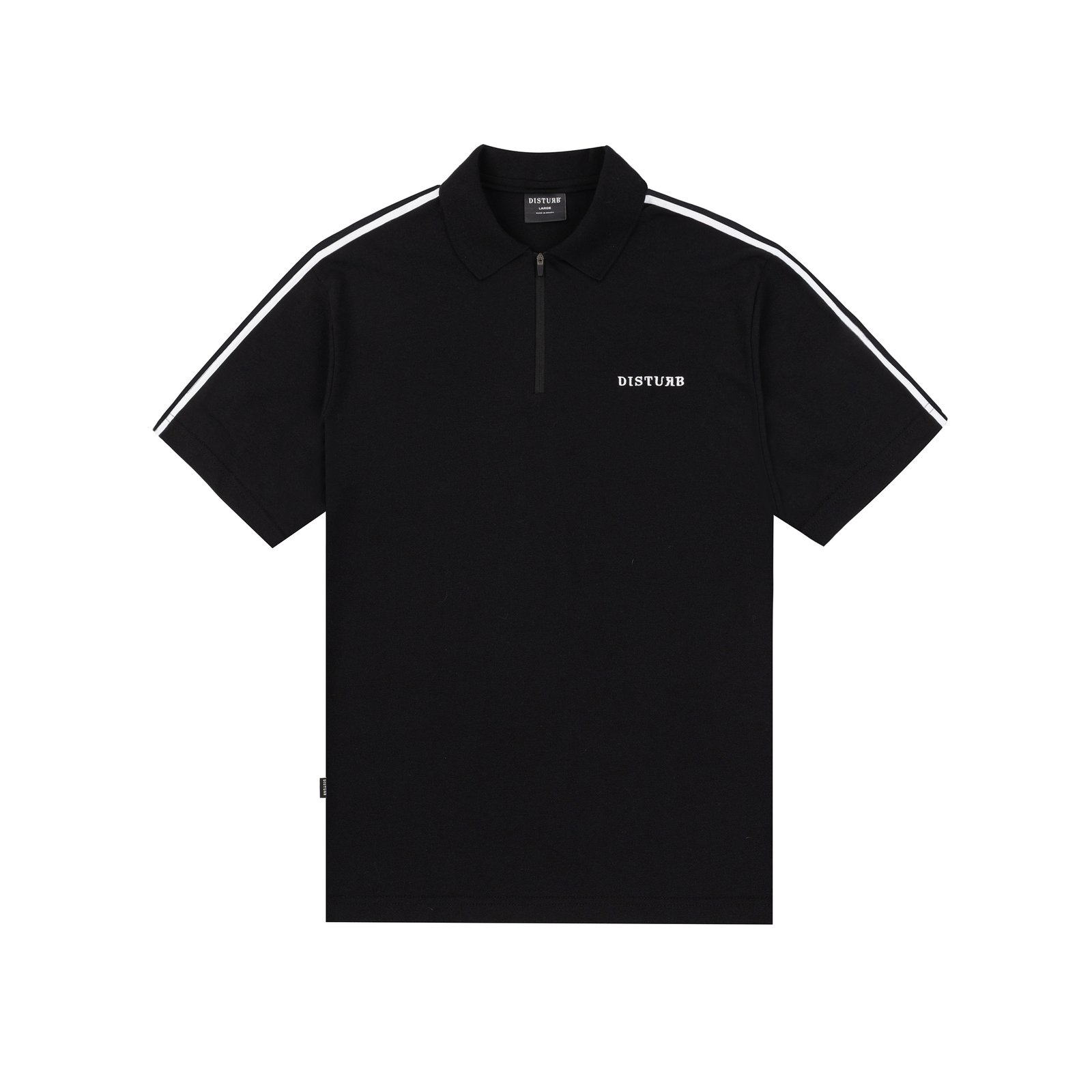 CAMISETA DISTURB LINE POLO IN BLACK