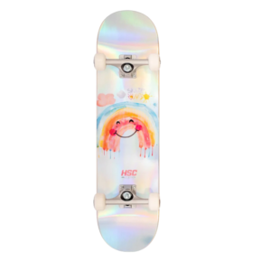 SKATE MONTADO HSC INICIANTE - SHOCK - Cinza (FOIL)