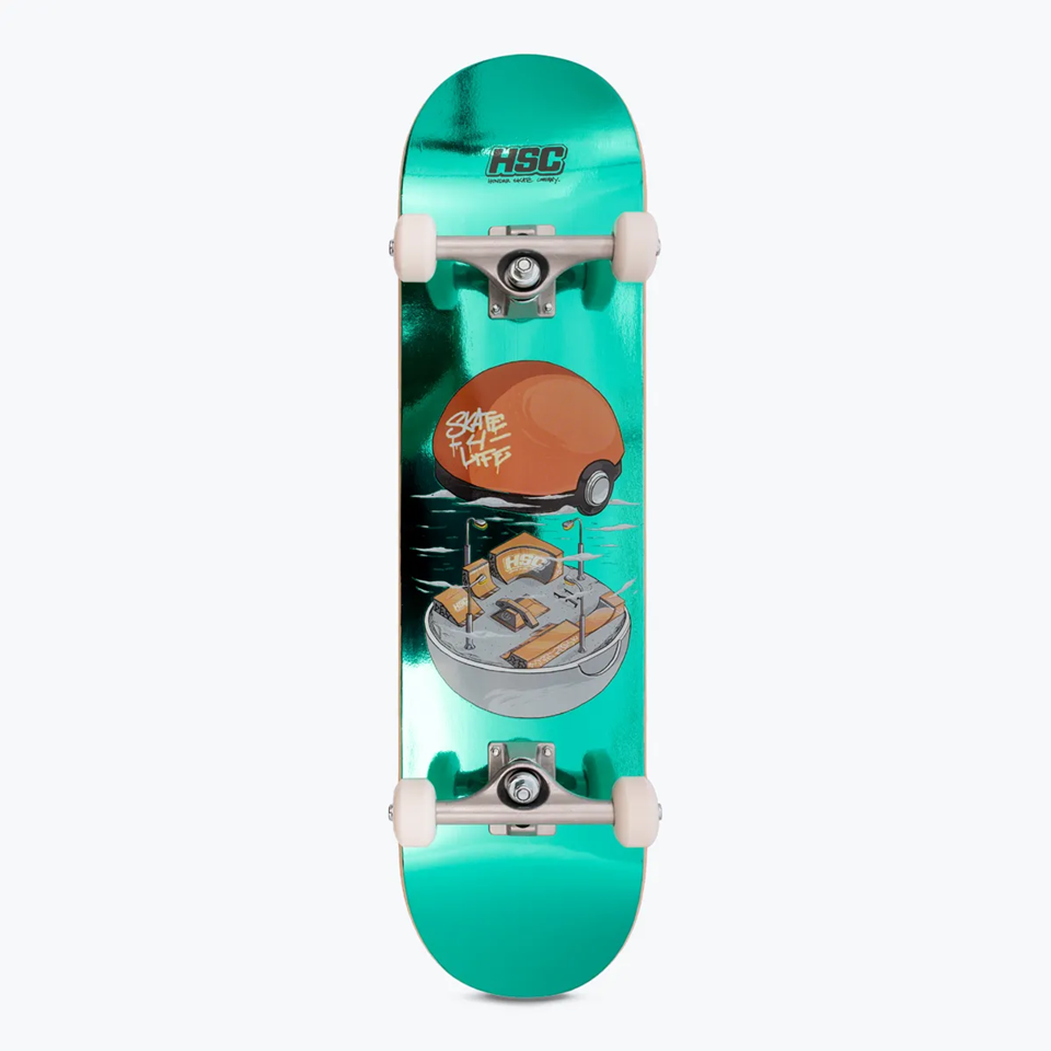 SKATE MONTADO HSC INICIANTE - GAMEBOY - Verde (FOIL)
