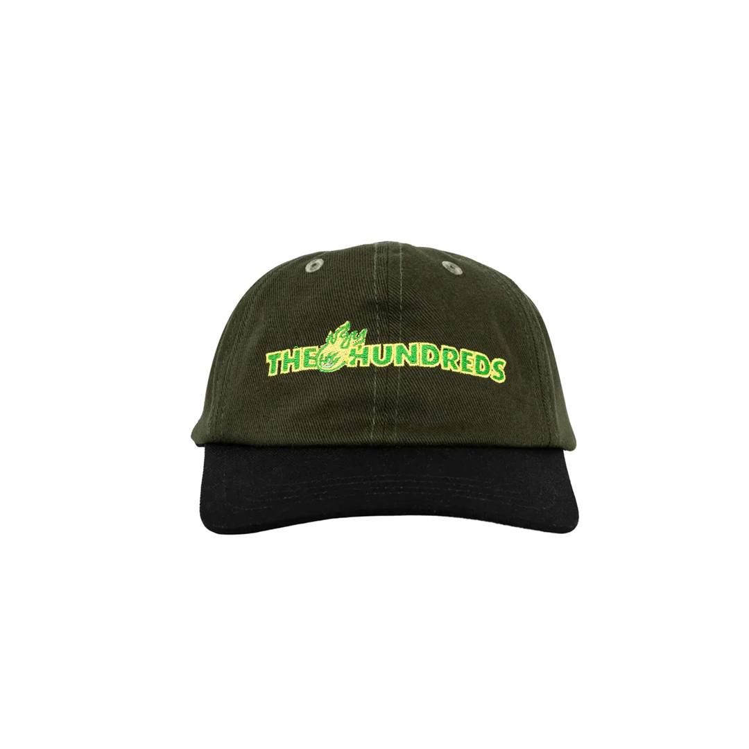 BONE HIGH POLO HAT FLAMES BAR LOGO