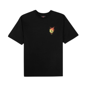 CAMISETA HIGH ADAM BOMB FLAMES WASHED BLACK