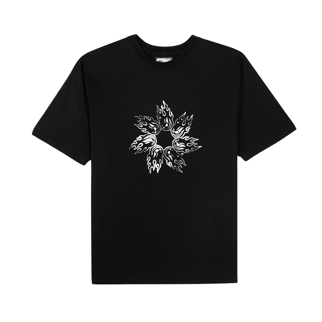 CAMISETA HIGH FLAME SPIN BLACK