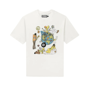 CAMISETA HIGH FLOWER WORLD WHITE