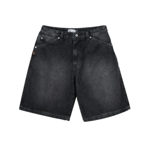 SHORTS HIGH DENIM TAGLINE BLACK
