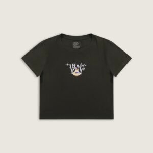 CAMISETA VANS BABY TEE SWEET TALK FADED BLACK